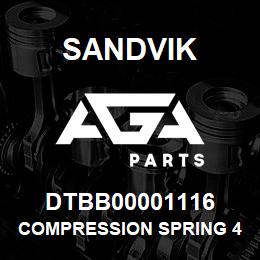 DTBB00001116 Sandvik COMPRESSION SPRING 40K WS | AGA Parts