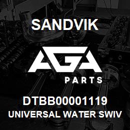 DTBB00001119 Sandvik UNIVERSAL WATER SWIVEL 40K | AGA Parts