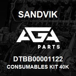 DTBB00001122 Sandvik CONSUMABLES KIT 40K WATER SWIVEL | AGA Parts