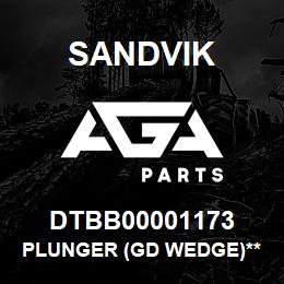 DTBB00001173 Sandvik PLUNGER (GD WEDGE)*** | AGA Parts