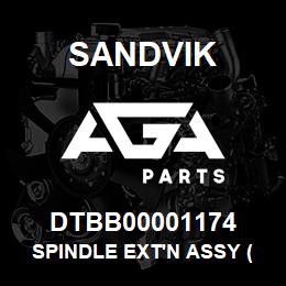 DTBB00001174 Sandvik SPINDLE EXT'N ASSY (GD WEDGE)*** | AGA Parts