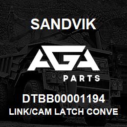 DTBB00001194 Sandvik LINK/CAM LATCH CONVERSION KIT H/H3 | AGA Parts