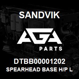 DTBB00001202 Sandvik SPEARHEAD BASE H/P LW (C-LATCH) | AGA Parts