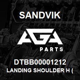 DTBB00001212 Sandvik LANDING SHOULDER H (CAM LATCH) | AGA Parts