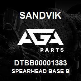 DTBB00001383 Sandvik SPEARHEAD BASE B | AGA Parts