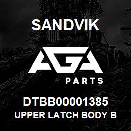 DTBB00001385 Sandvik UPPER LATCH BODY B | AGA Parts