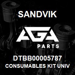 DTBB00005787 Sandvik CONSUMABLES KIT UNIVERSAL W/S | AGA Parts