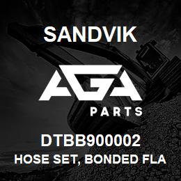 DTBB900002 Sandvik HOSE SET, BONDED FLAT | AGA Parts