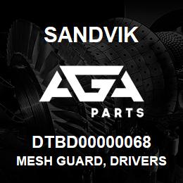 DTBD00000068 Sandvik MESH GUARD, DRIVERS CAB ASSY | AGA Parts