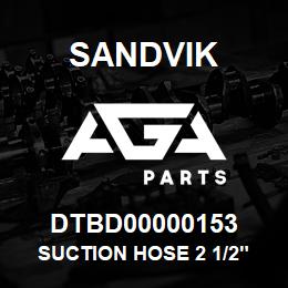 DTBD00000153 Sandvik SUCTION HOSE 2 1/2" | AGA Parts