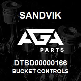 DTBD00000166 Sandvik BUCKET CONTROLS | AGA Parts