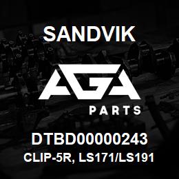 DTBD00000243 Sandvik CLIP-5R, LS171/LS191 | AGA Parts