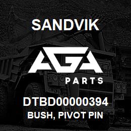 DTBD00000394 Sandvik BUSH, PIVOT PIN | AGA Parts