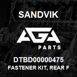 DTBD00000475 Sandvik FASTENER KIT, REAR FENDER GROUP | AGA Parts