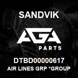 DTBD00000617 Sandvik AIR LINES GRP *GROUP REFERENCE | AGA Parts