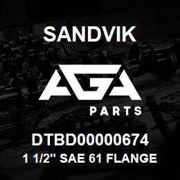 DTBD00000674 Sandvik 1 1/2" SAE 61 FLANGE BLANK | AGA Parts