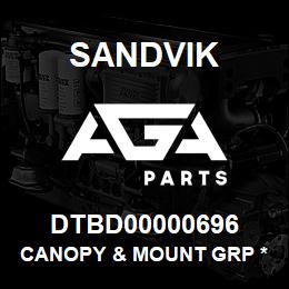 DTBD00000696 Sandvik CANOPY & MOUNT GRP *GROUP REF | AGA Parts