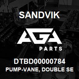 DTBD00000784 Sandvik PUMP-VANE, DOUBLE SECTION, LS171 | AGA Parts