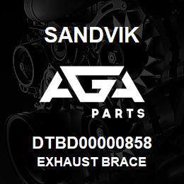 DTBD00000858 Sandvik EXHAUST BRACE | AGA Parts