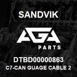 DTBD00000863 Sandvik C7-CAN GUAGE CABLE 2ND TO 3RD | AGA Parts