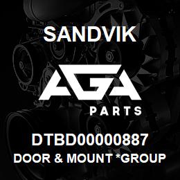 DTBD00000887 Sandvik DOOR & MOUNT *GROUP REFERENCE | AGA Parts