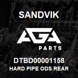 DTBD00001158 Sandvik HARD PIPE ODS REAR | AGA Parts