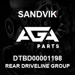 DTBD00001198 Sandvik REAR DRIVELINE GROUP *GROUP REF* | AGA Parts