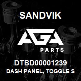 DTBD00001239 Sandvik DASH PANEL, TOGGLE SWITCHES, LS151 | AGA Parts