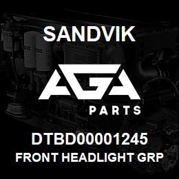 DTBD00001245 Sandvik FRONT HEADLIGHT GRP *GROUP REF | AGA Parts