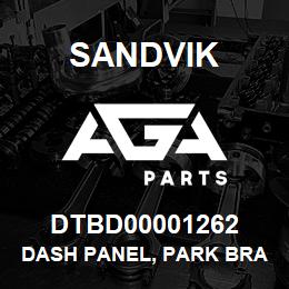 DTBD00001262 Sandvik DASH PANEL, PARK BRAKE, LS151 | AGA Parts