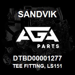 DTBD00001277 Sandvik TEE FITTING, LS151 | AGA Parts