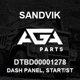 DTBD00001278 Sandvik DASH PANEL, START/STOP, LS151 | AGA Parts