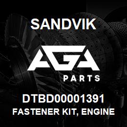 DTBD00001391 Sandvik FASTENER KIT, ENGINE COVER GROUP | AGA Parts