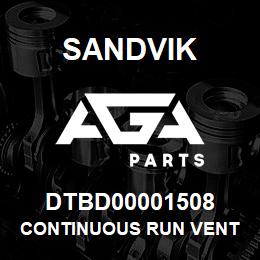 DTBD00001508 Sandvik CONTINUOUS RUN VENT UNLOADER | AGA Parts