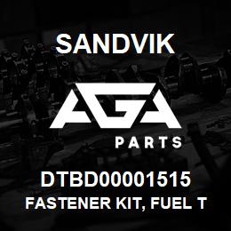 DTBD00001515 Sandvik FASTENER KIT, FUEL TANK GROUP | AGA Parts