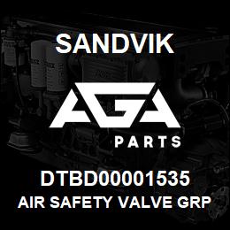 DTBD00001535 Sandvik AIR SAFETY VALVE GRP *GROUP REF | AGA Parts