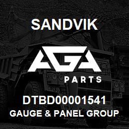 DTBD00001541 Sandvik GAUGE & PANEL GROUP *GROUP REFEREN | AGA Parts