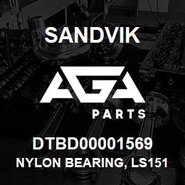 DTBD00001569 Sandvik NYLON BEARING, LS151/ LS171/ LS191 | AGA Parts