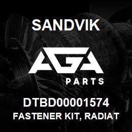 DTBD00001574 Sandvik FASTENER KIT, RADIATOR PACKAGE C7 | AGA Parts