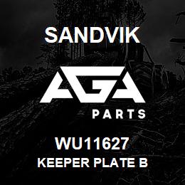 WU11627 Sandvik KEEPER PLATE B | AGA Parts