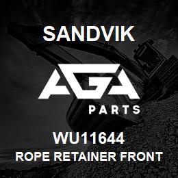 WU11644 Sandvik ROPE RETAINER FRONT | AGA Parts