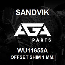 WU11655A Sandvik OFFSET SHIM 1 MM. | AGA Parts