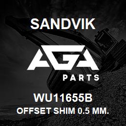 WU11655B Sandvik OFFSET SHIM 0.5 MM. | AGA Parts