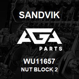 WU11657 Sandvik NUT BLOCK 2 | AGA Parts