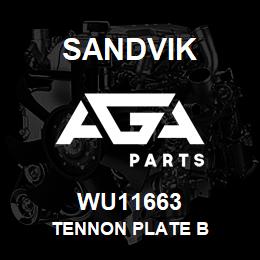 WU11663 Sandvik TENNON PLATE B | AGA Parts