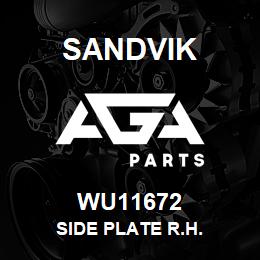 WU11672 Sandvik SIDE PLATE R.H. | AGA Parts