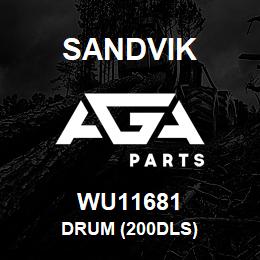 WU11681 Sandvik DRUM (200DLS) | AGA Parts