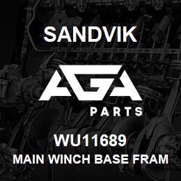 WU11689 Sandvik MAIN WINCH BASE FRAME | AGA Parts