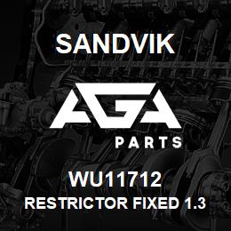 WU11712 Sandvik RESTRICTOR FIXED 1.3 X 4 | AGA Parts