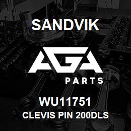 WU11751 Sandvik CLEVIS PIN 200DLS | AGA Parts